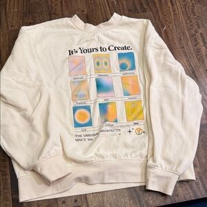 Vans Cream Graphic Crewneck Sweater